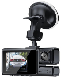 Camera video auto tripla 3 canale DVR Dash Cam S19 WiFi Night Vision Rezolutie 1920x1080 Senzor G Senzor miscare Camp vizual ultralarg 