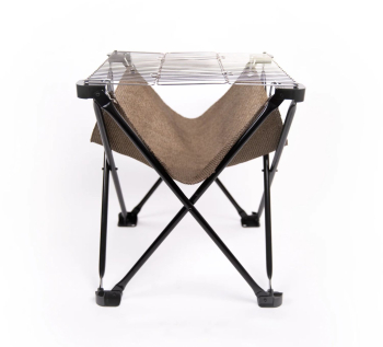 Gratar pliabil DesignNest Folding Fire BBQ + Campfire negru 
