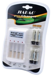 Incarcator cu acumulatori aa TDItronics 4 baterii reincarcabile 1.2v 5500mAh incluse ni-cd ni-mh 