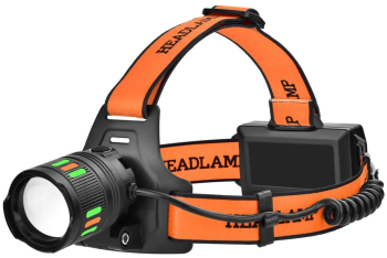 Lanterna de cap reincarcabila TDItronics led PM10-TG 2 acumulatori 18650 zoom telescopic