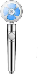 Para cap de dus cu presiune si rotire 360 grade cu buton pornire oprire economisire apa si cu un design Premium ALBASTRU 