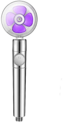 Para cap de dus cu presiune si rotire 360 grade cu buton pornire oprire economisire apa si cu un design Premium VIOLET 