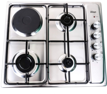 Plita incorporabila inox 3 arzatoare GPL un arzator electric 1000w aprindere integrata