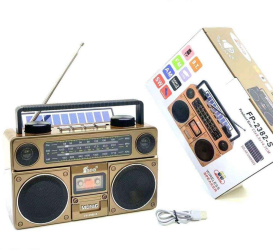 Radio portabil cu panou solar bluetooth 10W USB TF AM FM SW AUX acumulator 3.7v 1200mah