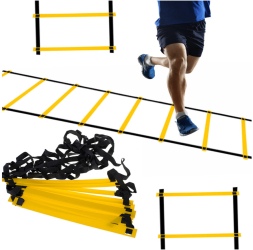 Scara gimnastica de exercitii de coordonare galbena 