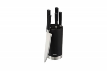 Set cutite bucatarie Otel inoxidabil 3CR13 6 piese design retro Zilan ZLN1609 negru