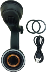 Suport telefon auto cu incarcare wireless ventuza parbriz rotire 360 grade 15W prindere magnetica