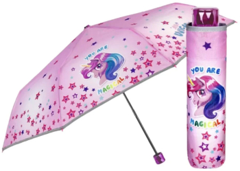 Umbrela roz Perletti Unicorn 50 cm Collection Cool Kids