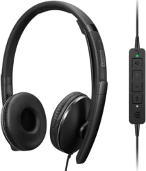 Casti cu microfon Lenovo Wired ANC Headset Gen 2 (Temas) USB-C/A Black 