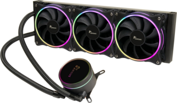 Cooler procesor Inter-Tech LC-360 RGB ARGB LED 3 x 120 mm Black