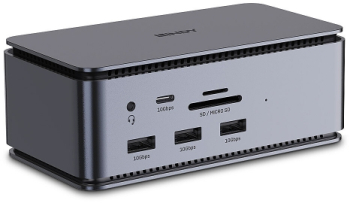 Docking Station Lindy 43372 Gray 