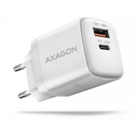 Incarcator retea Axagon ACU-PQ20W 1x USB 1x USB-C 20W White 