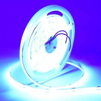 Banda led auto 24v cob de interior 1600leduri 8mm latime 5m lungime 55W albastru 
