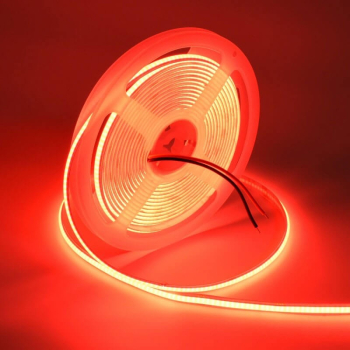 Banda led cob 24v de interior 1600leds 8mm latime 5m lungime 55W rosu 
