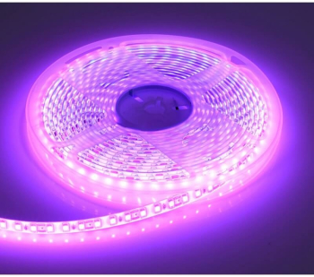 Banda led exterior 12v 600LEDS SMD 2835 5M IP65 siliconat Roz 
