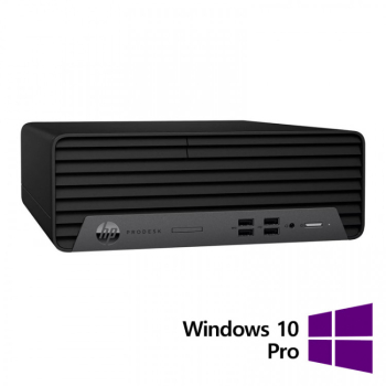 Calculator Refurbished HP ProDesk 400 G7 SFF Intel Core i5-10400F 2.90 - 4.30GHz 16GB DDR4 Placa Video Nvidia GeForce GT 605 1GB 512GB SSD 