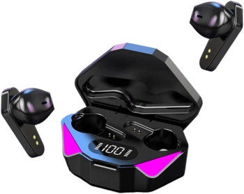 Casti wireless gaming cu microfon bluetooth TWS afisaj baterie latenta scazuta doc incarcare X-15 