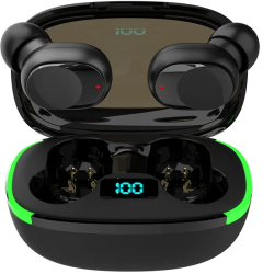 Casti wireless inteligente TWS-EM-Y70 Bluetooth 5.1 afisaj LED BREATHING LIGHT IOS + Android HiFi 