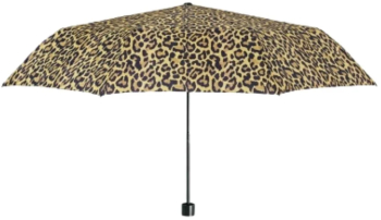 Mini umbrela manuala Perletti model leopard culoarea bej nisipiu 