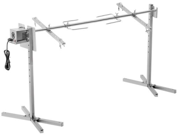 Rotisor electric pentru gratar Inox max 60 kg lungime de lucru 145 cm putere 52 W 8 x Inaltime reglabila 4 rpm 