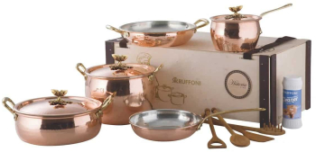 Set vase de gatit 8 piese cupru Ruffoni colectie Historia 