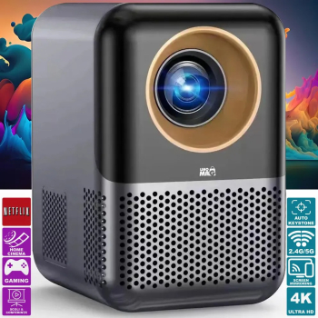 Videoproiector Smart 4K X10 Linomag® Android 10.0 LCD Full HD 2GB RAM 16GB Stocare Proiectie 100& Contrast 1500 1 Lampa 30