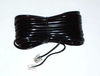 Cablu telefon extensie negru 15m RJ11 