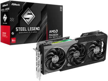 Placa video ASRock Steel Legend Dark AMD Radeon RX 9070 XT 16GB GDDR6 256 bit 
