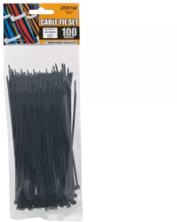 Coliere plastic 150x2.5 mm negre 100buc Handy