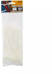 Coliere plastic 150x2.5 mm transparent 100buc Handy