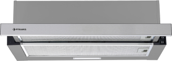 Hota telescopica Pyramis Sliding ATM2 putere de absorbtie 328mc/h 2 motoare 60cm finisaj metal vopsit si inox 