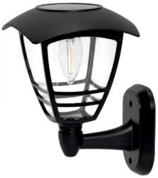 Lampa solara pentru gradina de perete 1 bec 14x15x21 cm 