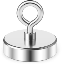 Magnet Neodim de mare putere cu maner D60 Putere - 120 KG 