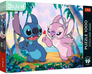 Puzzle Trefl 1000 Premium Plus Disney Lilo Si Stitch Angel Si Stitch La Plimbare 