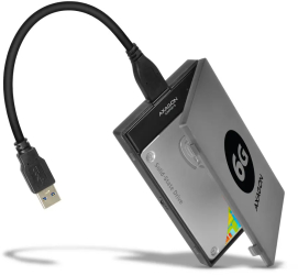 Rack Extern AXAGON ADSA-1S6 USB 3.0 SATA 6G UASP HDD Adaptor Extern 2.5 negru 
