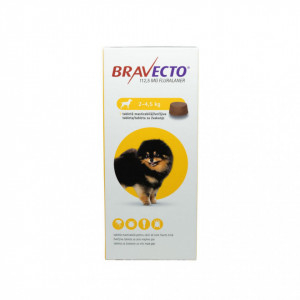 Bravecto 112.5 mg x 1 tbl-2-4.5 kg pentru caini 