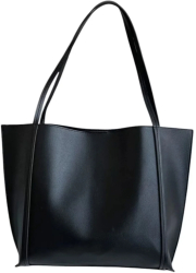 Geanta tote de Umar cu Design Simplu si Minimalist Capacitate Mare - Negru 