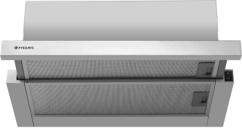 Hota telescopica Pyramis Turbo MDT SL Inox putere de absorbtie 573mc/h 1 motor turbo 60cm finisaj inox 