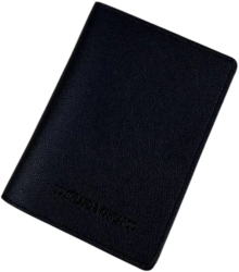 Mini portofel compact din piele PU subtire si portabil design modern si elegant - Negru 