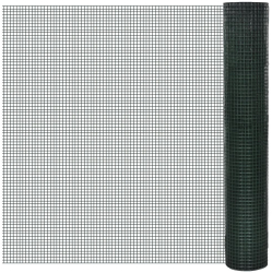 Plasa de Sarma Verde 10x1 m Otel Galvanizat cu PVC Ochi Plasa 19x19 mm 