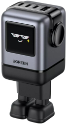 Incarcator de retea UGREEN Uno 100W GaN Fast Charger 1x USB-A 3x USB-C Negru Gri 