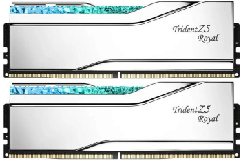 Kit Memorie G.Skill Trident Z5 RGB Royal Silver 48GB 2 x 24GB DDR5 8000MHz CL40 Dual Channel Kit 