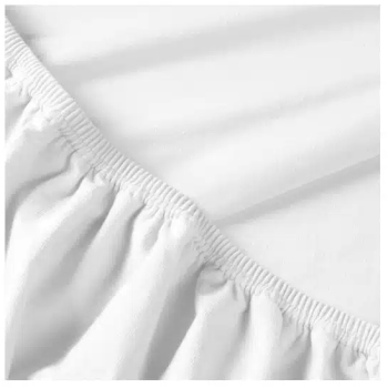 Cearsaf de pat Jersey cu elastic Billerbeck Rebeka alb
