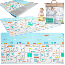 Covoras educativ din spuma pentru copii model oras 180x200cm 