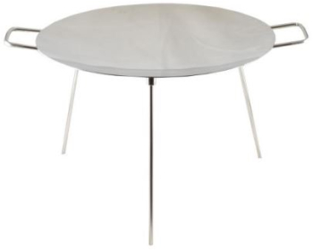 Disc pentru gratar   inox cu picioare 55x38 cm Perfect Home 