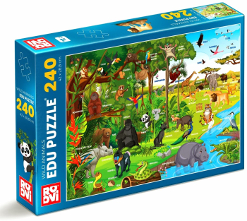 EDU PUZZLE 240 - ANIMALE SABATICE - 79817 - 79244-03