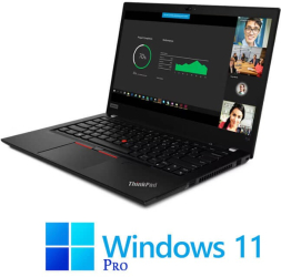 Laptop Lenovo T14 Gen 1 Quad Core i5-10310U 16GB DDR4 SSD FHD Win 11 Pro 