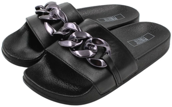 Papuci de dama cu lant decorativ oversized Perletti 41 EU