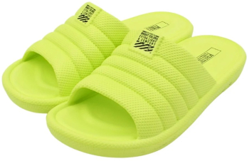 Papuci de dama verde neon ultra confortabili Perletti 38 EU 