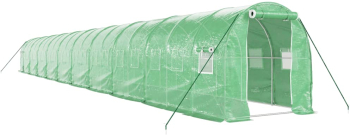 Sera Cu Cadru Din Otel Verde 40 M² 20X2X2 M 